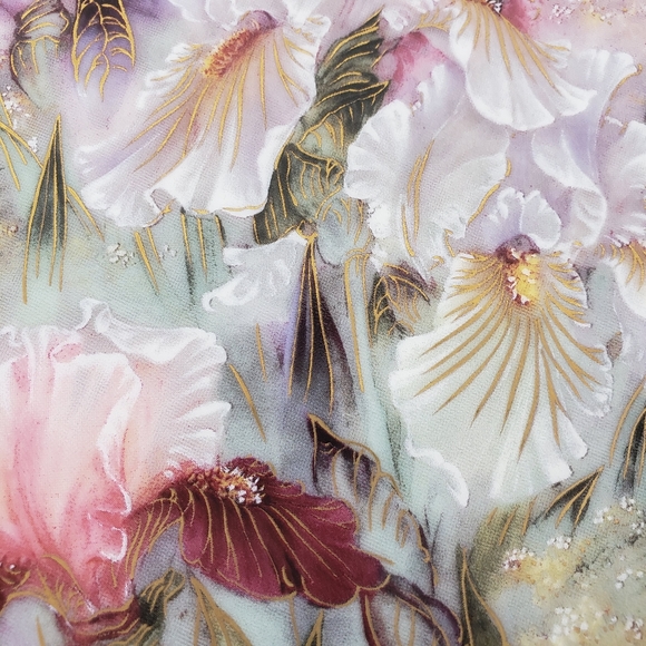 Vtg Lena Liu 1991 Iris Quartet Symphony of Shimmering Beauty Ltd Edition plate - Picture 8 of 10